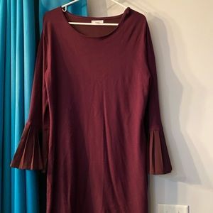 Burgundy dress